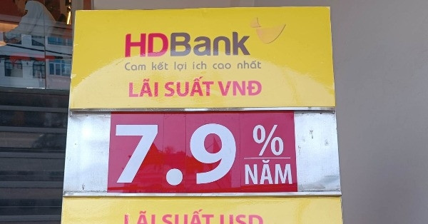 Lãi suất HDBank giảm mạnh 0,5 điểm phần trăm, lãi suất đặc biệt còn 7,6%/năm