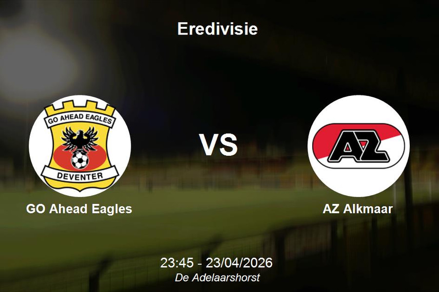 Nhận định GO Ahead Eagles vs AZ Alkmaar: Thử thách tại De Adelaarshorst - Eredivisie