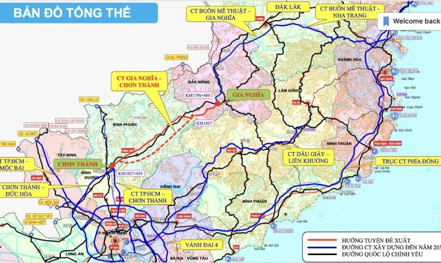 Cao tốc Gia Nghĩa - Chơn Thành: Thu hồi hơn 1.000ha đất phục vụ dự án 25.800 tỷ đồng