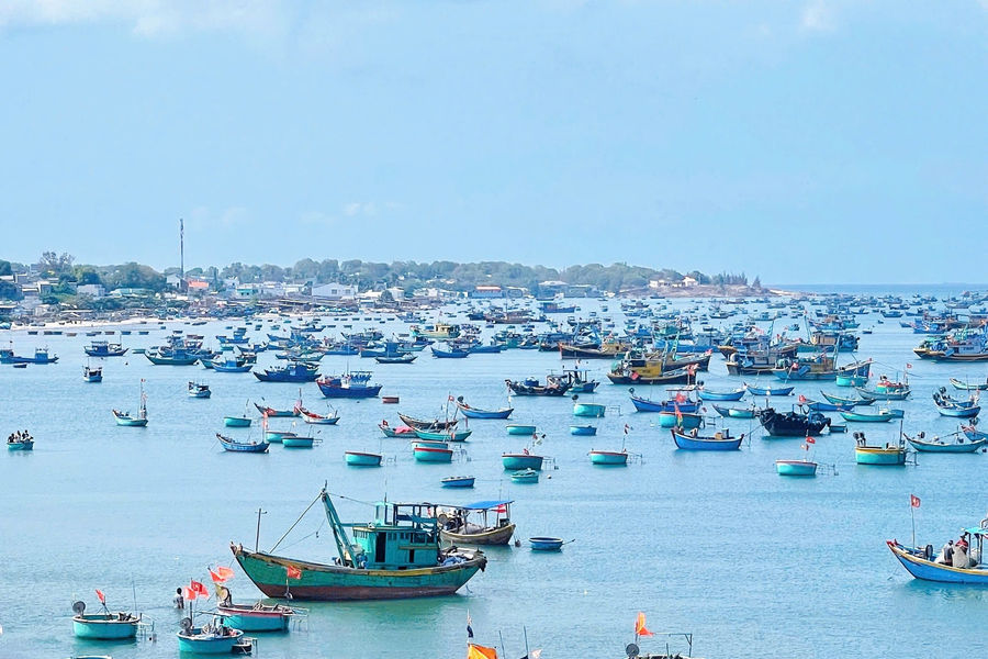 Làng chài Mũi Né buổi sớm mai