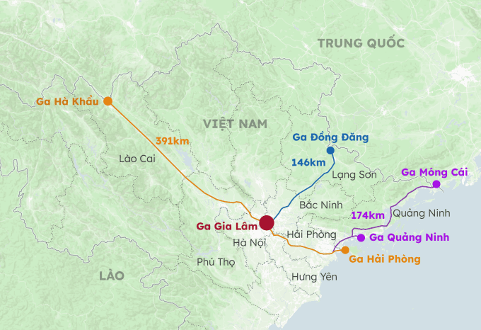 Ba tuyến đường sắt khổ tiêu chuẩn kết nối Trung Quốc: Quy mô và lộ trình đầu tư