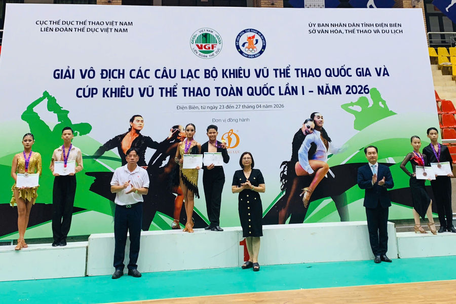 Lam Dong Wins 44 Medals at the 2026 National DanceSport Club Championships and National Cup