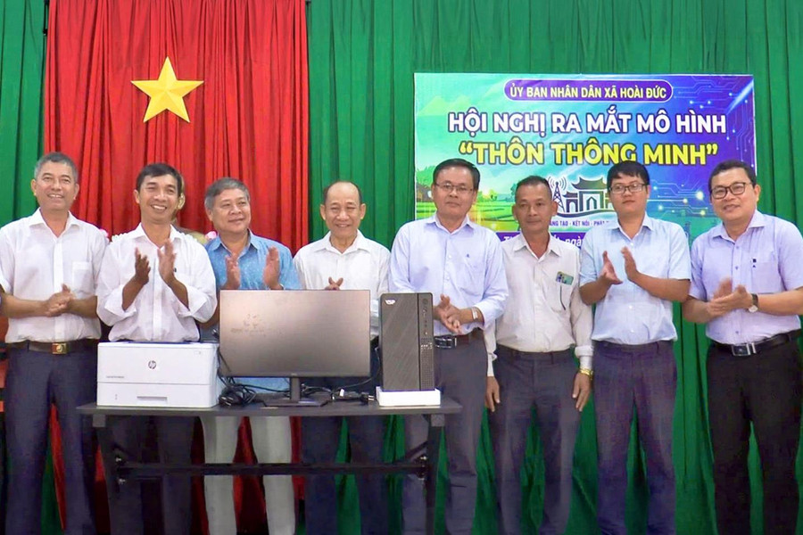 Hoài Đức ra mắt mô hình điểm “thôn thông minh” Võ Đắt