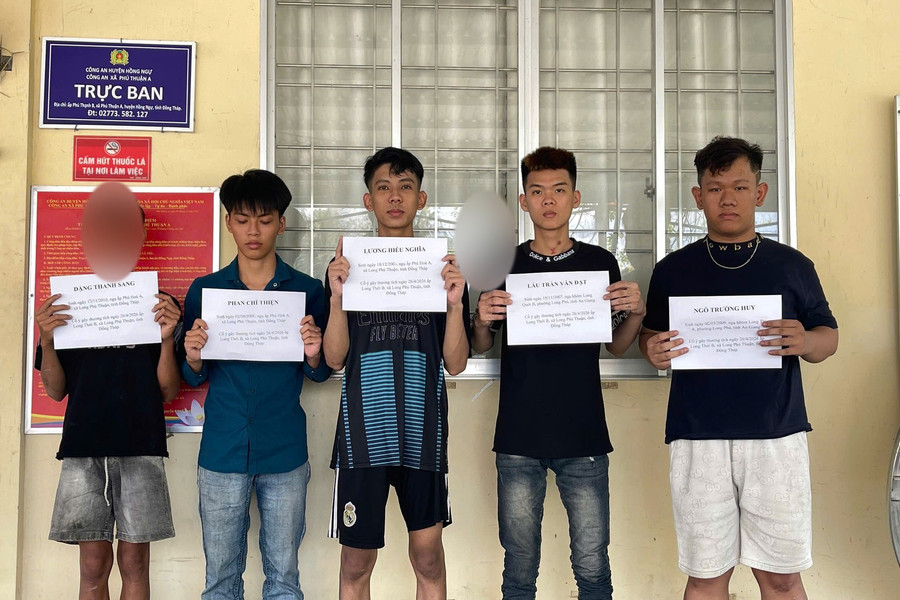 Xử lý nhóm thanh thiếu niên mang dao tự chế chém người tại xã Long Phú Thuận tỉnh Đồng Tháp