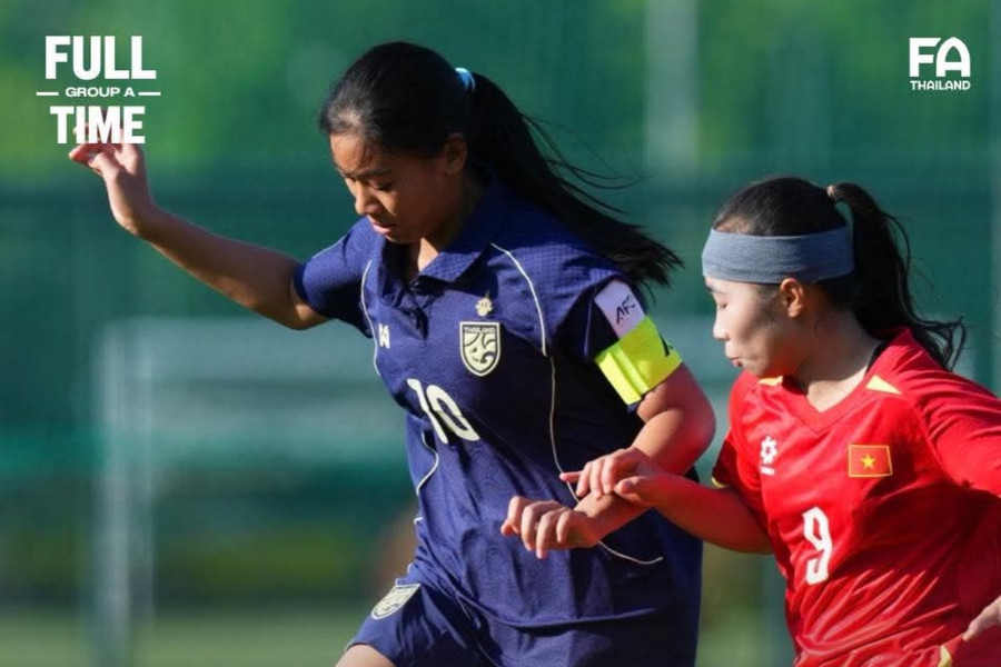 U17 nữ Việt Nam gỡ hòa 2-2 nghẹt thở trước Thái Lan tại VCK U17 nữ châu Á 2026