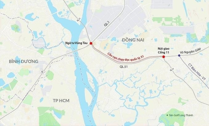 Dự án đường trên cao 16.400 tỷ đồng tại TP. Đồng Nai: Giải bài toán ùn tắc Quốc lộ 51