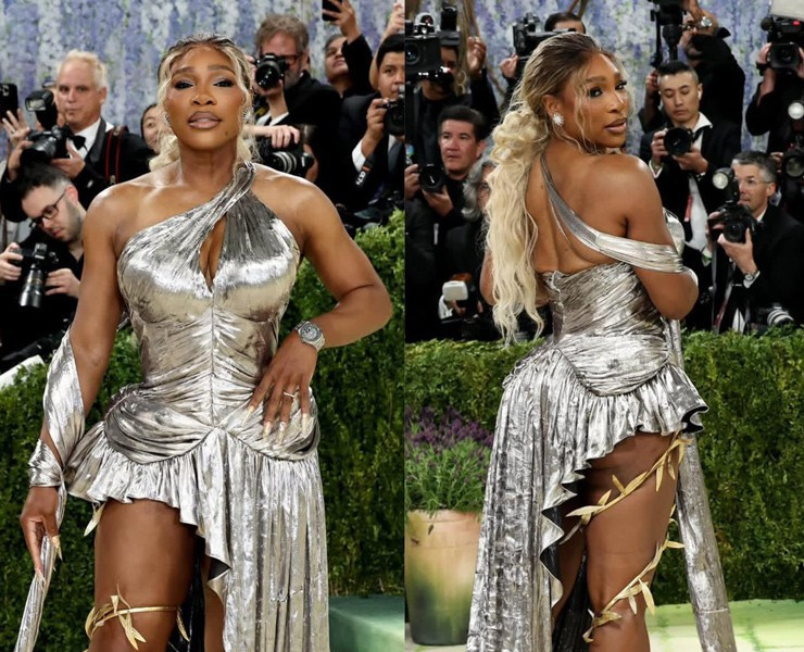 Serena Williams gây tranh cãi với trang phục Marc Jacobs tại thảm đỏ Met Gala