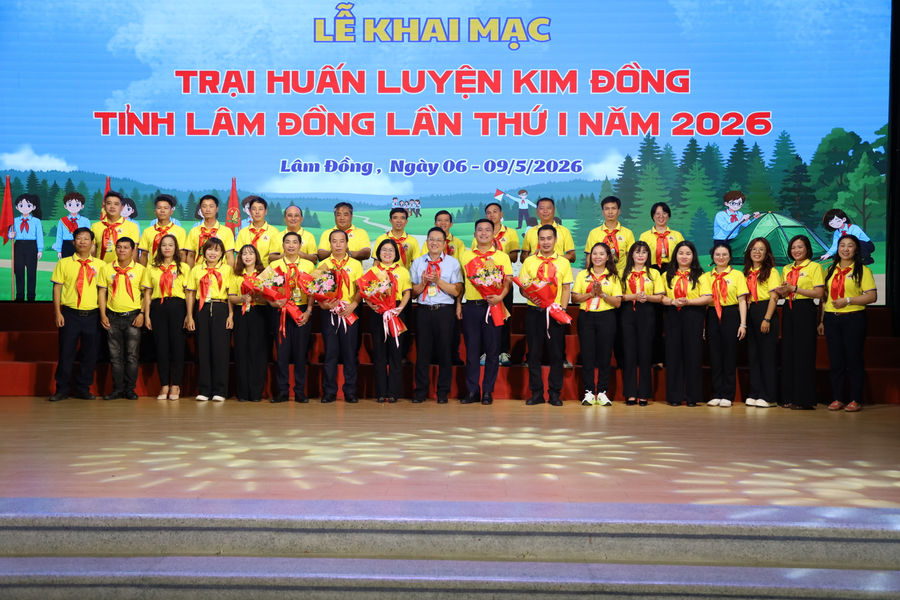 90 trại sinh tham gia Trại huấn luyện Kim Đồng tỉnh Lâm Đồng lần thứ I, năm 2026