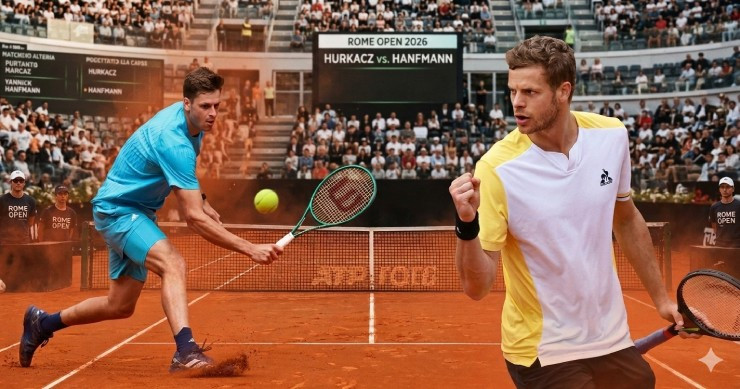 Rome Open 2026: Hurkacz thử lửa Hanfmann, hiện tượng Alexander Blockx thị uy sức mạnh