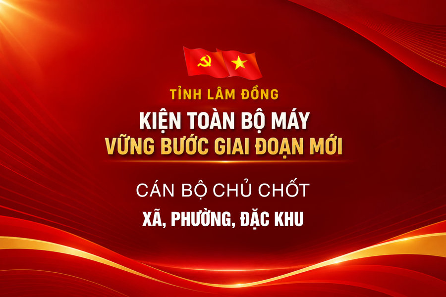 Cán bộ chủ chốt 124 xã, phường, đặc khu tỉnh Lâm Đồng