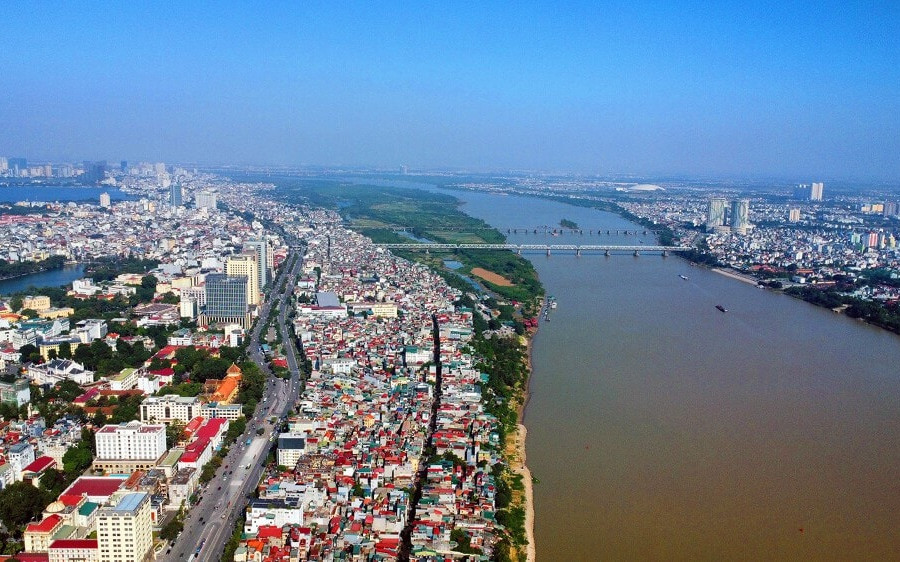 Hà Nội quy hoạch trục đại lộ sông Hồng: Dự kiến di dời toàn bộ khu dân cư ngoài đê