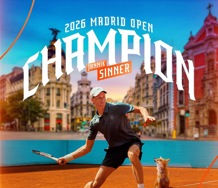 Jannik Sinner lập kỷ lục 5 lần vô địch Masters 1000 liên tiếp sau Madrid Open 2026