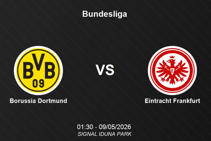 Nhận định Borussia Dortmund vs Eintracht Frankfurt - Bundesliga