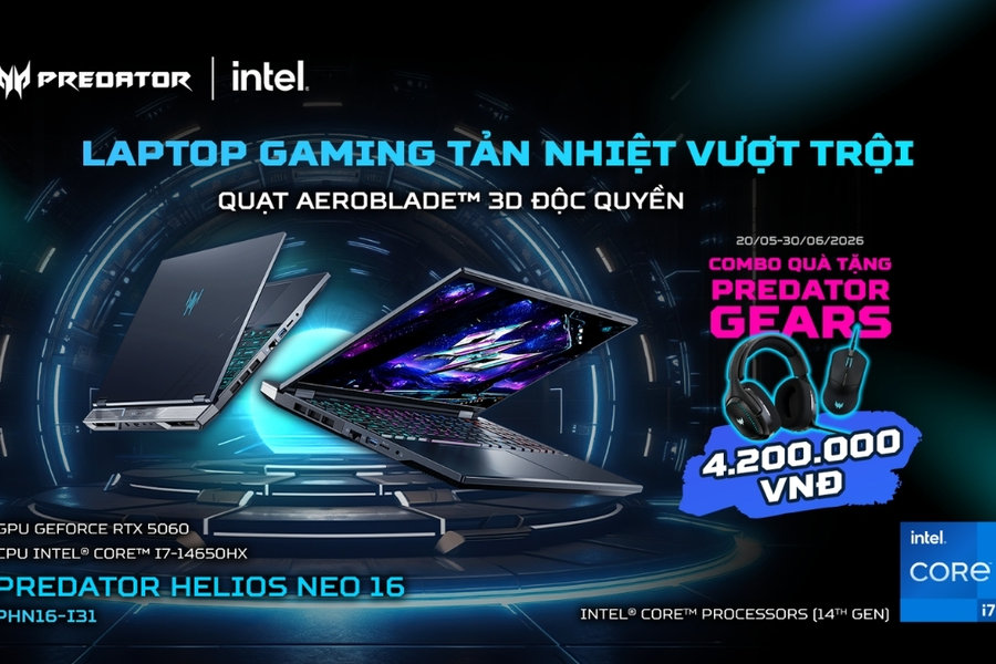 Cận cảnh Predator Helios Neo 16 trang bị RTX 5060 chính thức mở bán tại Việt Nam