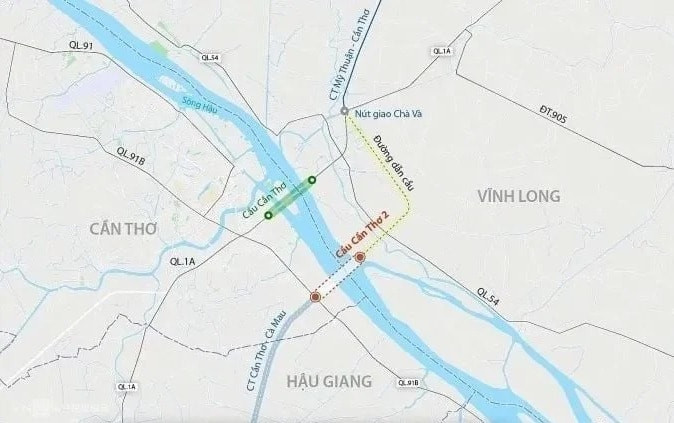 Dự án cầu Cần Thơ 2: Tổng vốn 29.500 tỷ đồng kết nối trục cao tốc phía Nam
