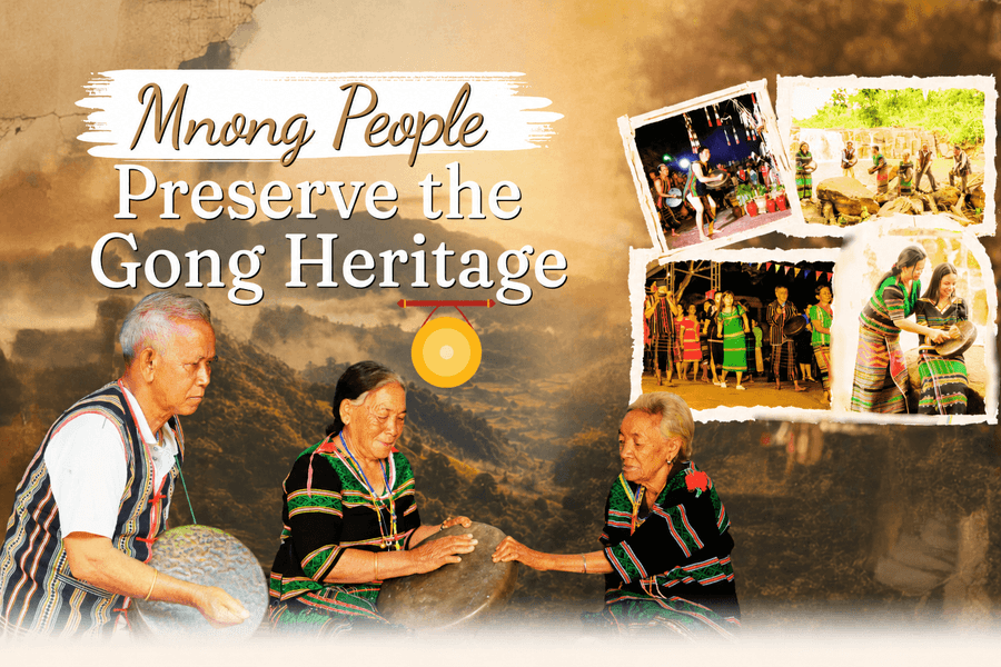 Mnong People Preserve the Gong Heritage