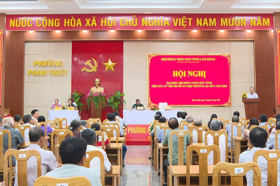 Tổ đại biểu số 8 HĐND tỉnh Lâm Đồng tiếp xúc cử tri phường Phan Thiết