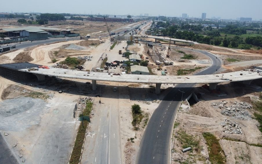 Tiến độ nút giao Bình Chuẩn 570 tỷ đồng trên tuyến Vành đai 3 qua Bình Dương