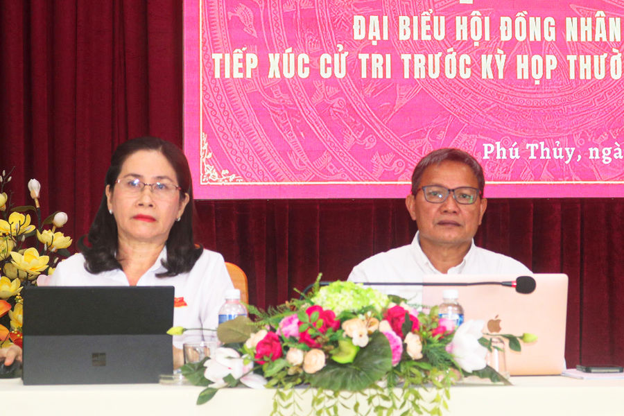 Cử tri phường Phú Thủy kiến nghị đầu tư xây dựng kết cấu hạ tầng