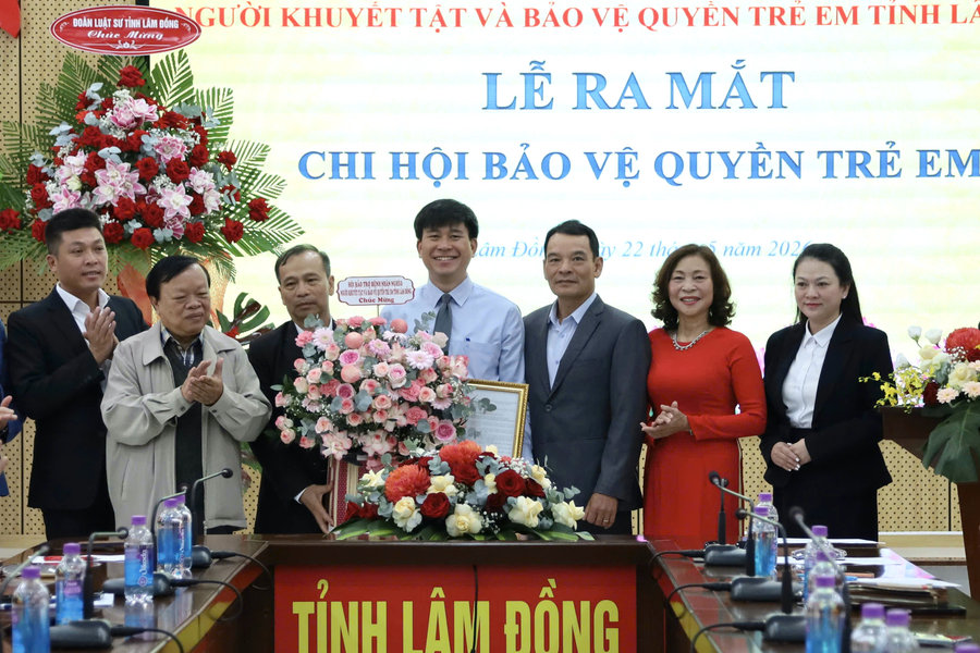 Lâm Đồng ra mắt Chi hội Bảo vệ quyền trẻ em