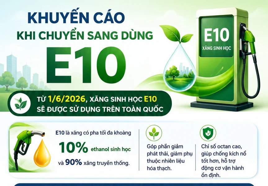 Xăng E10 và những lưu ý với người sử dụng