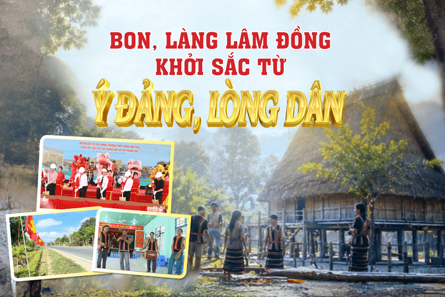 Bon, làng Lâm Đồng khởi sắc từ ý Đảng, lòng dân