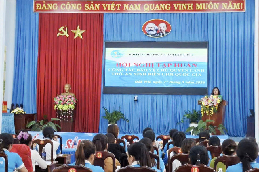 Lâm Đồng tập huấn bảo vệ an ninh biên giới cho cán bộ phụ nữ cơ sở