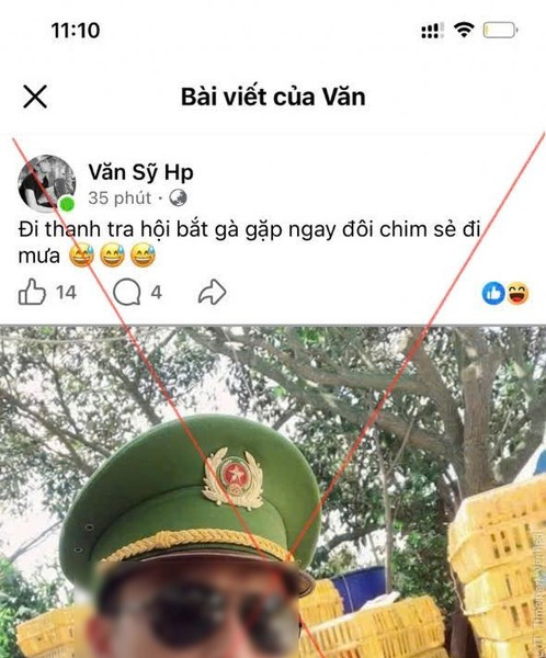 Hải Phòng xử phạt trường hợp ghép ảnh mặc quân phục Công an nhân dân đăng lên mạng