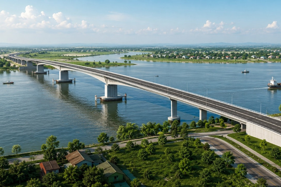 Dự án cầu Ninh Cường gần 600 tỷ đồng tại Ninh Bình: Xóa bỏ cầu phao 30 năm