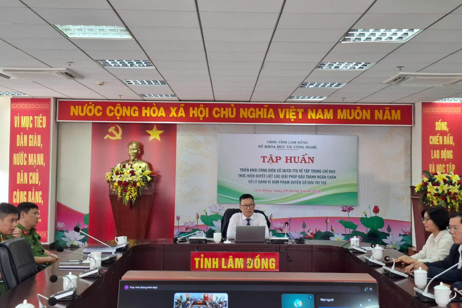 Sở Khoa học và Công nghệ Lâm Đồng triển khai Công điện 38/CĐ-TTg về Quyền sở hữu trí tuệ