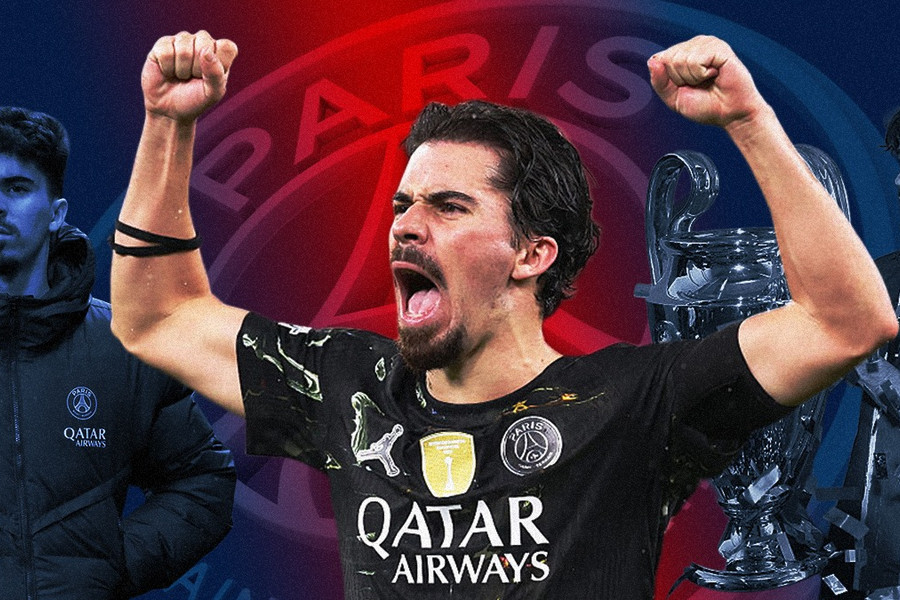 Vitinha: Từ 'kẻ lạc lõng' đến biểu tượng mới trong kỷ nguyên hậu siêu sao của PSG