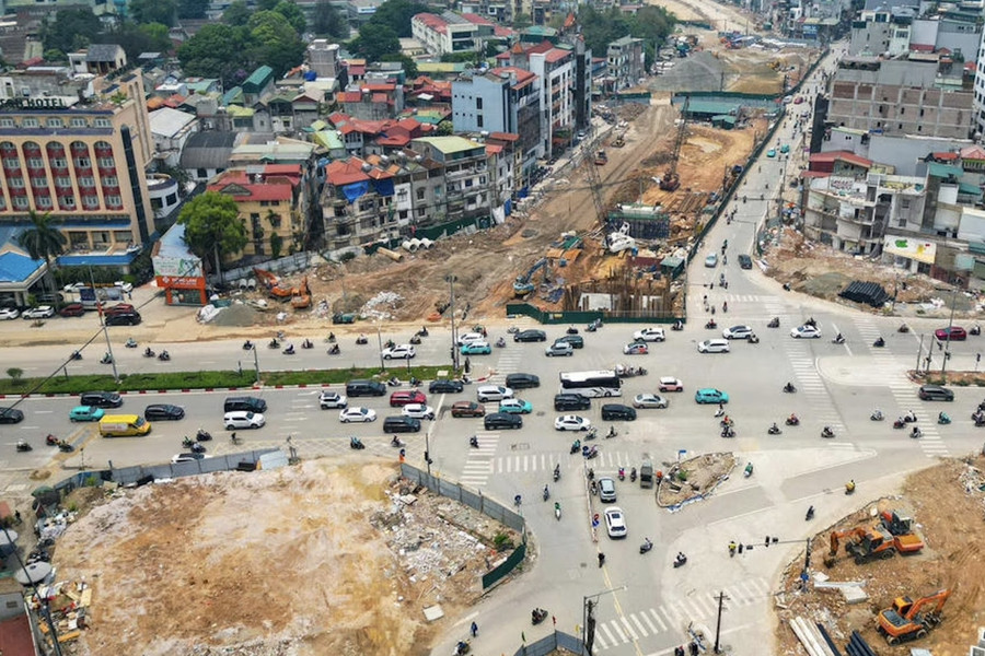 Hà Nội điều chỉnh giao thông nút giao La Thành - Nguyễn Chí Thanh để thi công Metro số 5