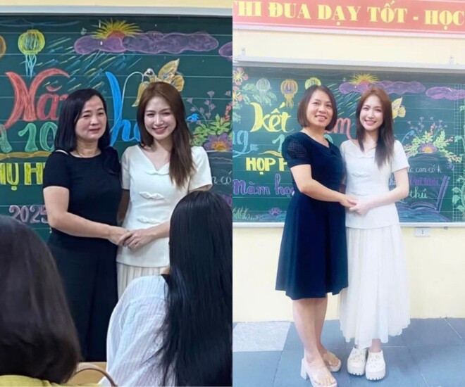 Hòa Minzy đi họp phụ huynh trường làng, nhạc sĩ Nguyễn Văn Chung nhận kết quả trái ngược cho hai con