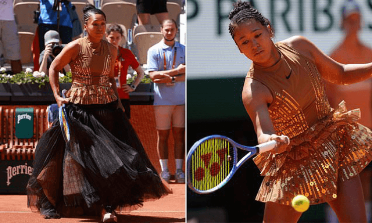 Naomi Osaka gây sốt với bộ váy tháp Eiffel tại Roland Garros 2026