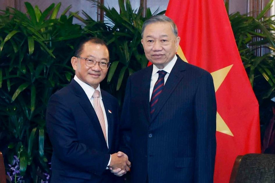 Tổng Bí thư, Chủ tịch nước Tô Lâm hội kiến Chủ tịch Quốc hội Singapore