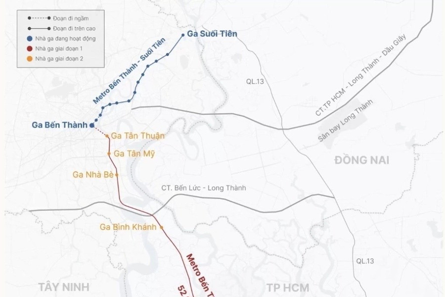Metro Bến Thành - Cần Giờ: TP.HCM chi hơn 9.800 tỷ đồng bồi thường giải tỏa