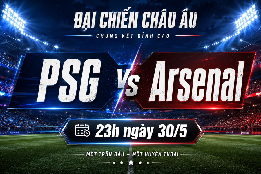 Link trực tiếp bóng đá hôm nay PSG vs Arsenal