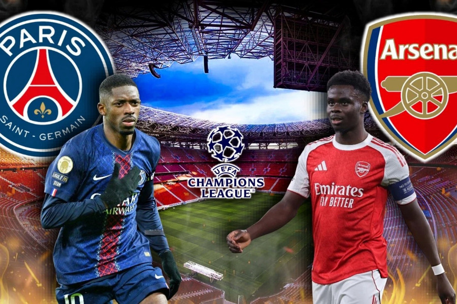 Xem trực tiếp bóng đá hôm nay Arsenal và PSG ở đâu?