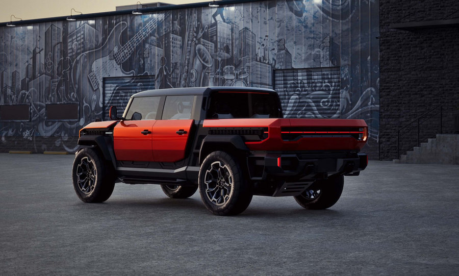 GMC Hummer X Concept: Xe địa hình điện tích hợp drone trinh sát
