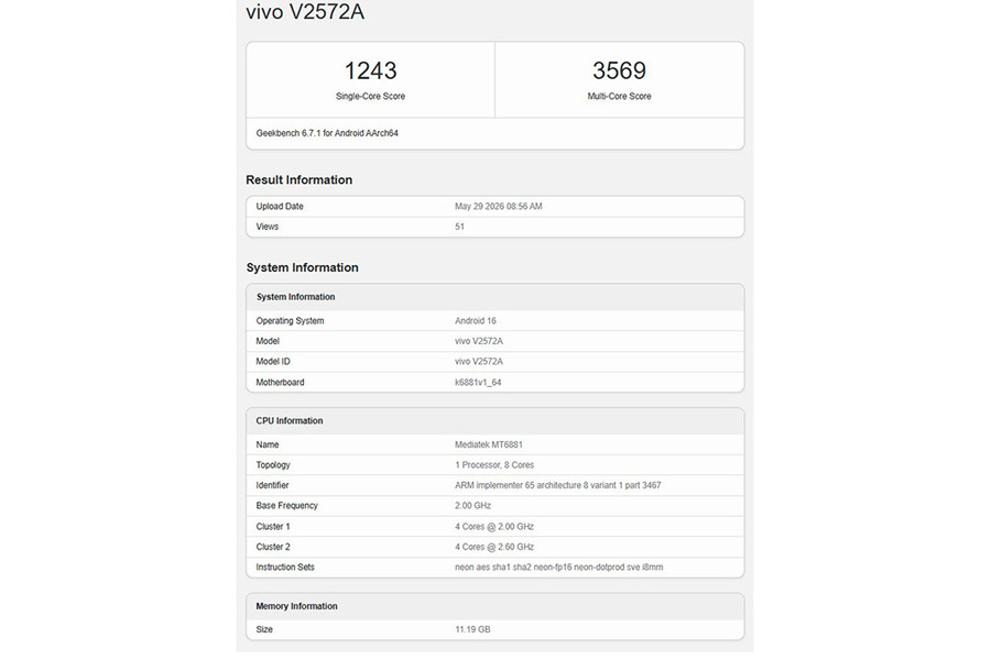 Hiệu năng chip Dimensity 7500 lộ diện qua Geekbench: Bước tiến mới cho smartphone tầm trung