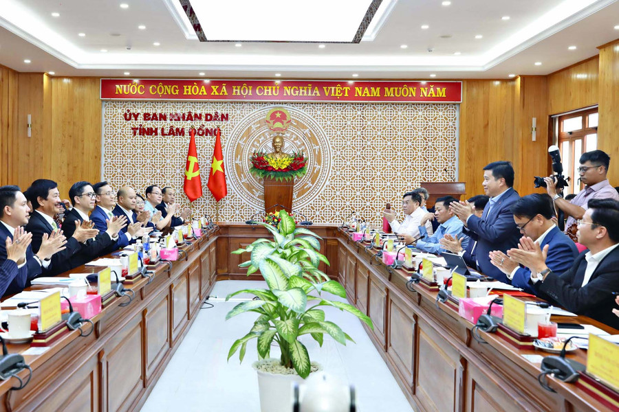 Lãnh đạo tỉnh Lâm Đồng làm việc với Novaland Group