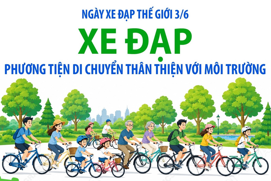 Ngày Xe đạp Thế giới 3/6: Xe đạp - Phương tiện di chuyển thân thiện với môi trường