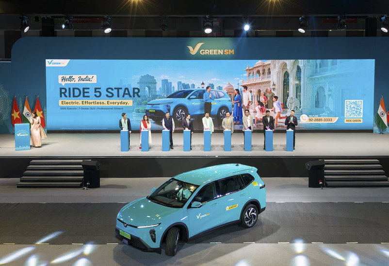 Green SM ra mắt dịch vụ taxi điện tại Ấn Độ: Dùng xe VinFast 7 chỗ chinh phục New Delhi