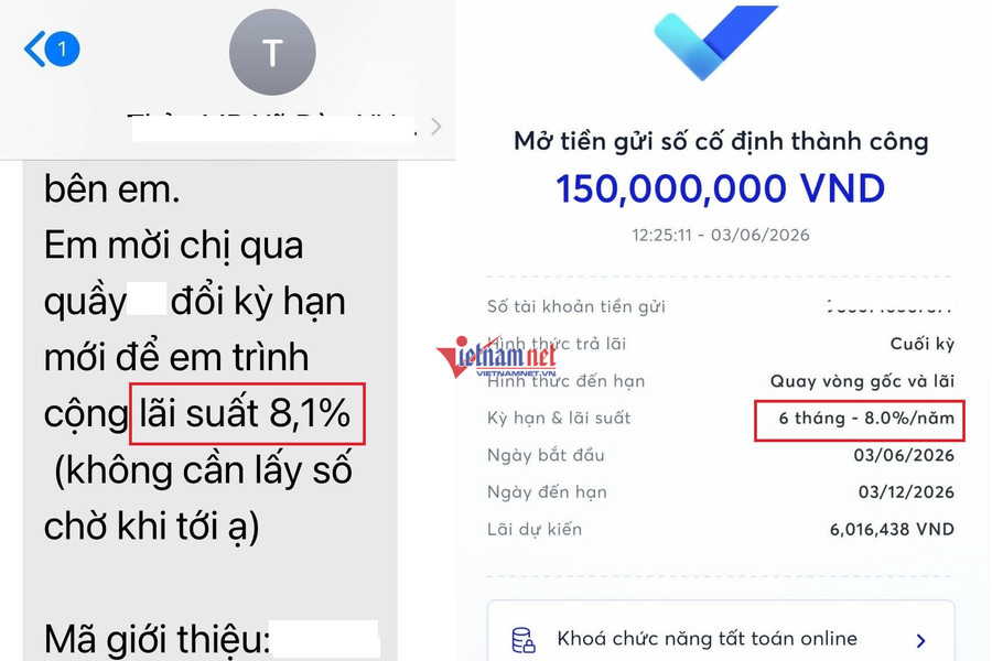 Lãi suất ngân hàng 5/6/2026: Thực tế lên tới 8,8%/năm dù niêm yết chỉ 7%