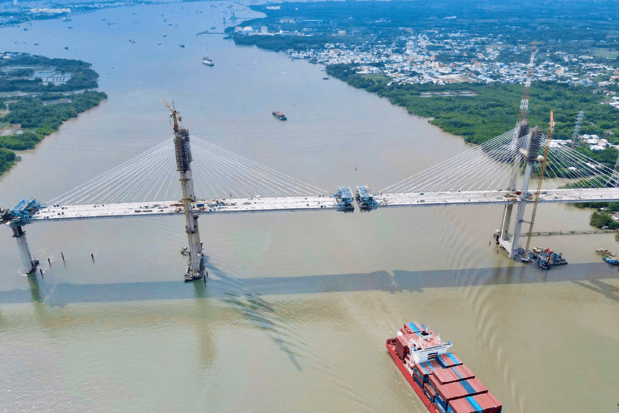 Cầu Phước Khánh có tĩnh không cao nhất Việt Nam dự kiến hợp long vào tháng 6/2026