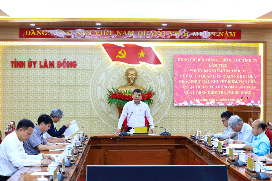 Lâm Đồng đẩy nhanh khắc phục các tồn tại theo kết luận của UBKT Trung ương