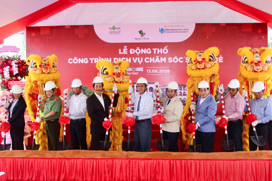 NovaGroup động thổ công trình chăm sóc sức khỏe tại NovaWorld Phan Thiet