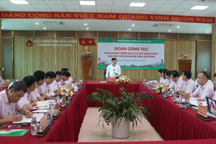 Chi nhánh Ngân hàng CSXH tỉnh Lâm Đồng được xếp loại tốt