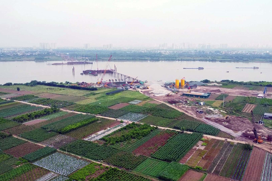 Cầu Ngọc Hồi nối Hà Nội - Hưng Yên: Tiến độ thi công dự án 11.800 tỷ đồng