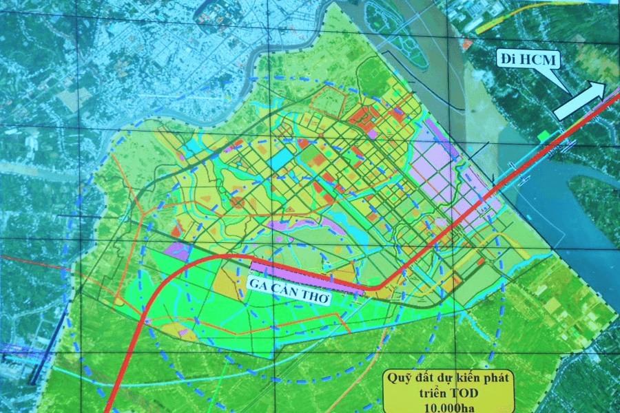 Tuyến đường sắt TP.HCM - Cần Thơ 175km: Quy hoạch quỹ đất TOD quanh 12 nhà ga